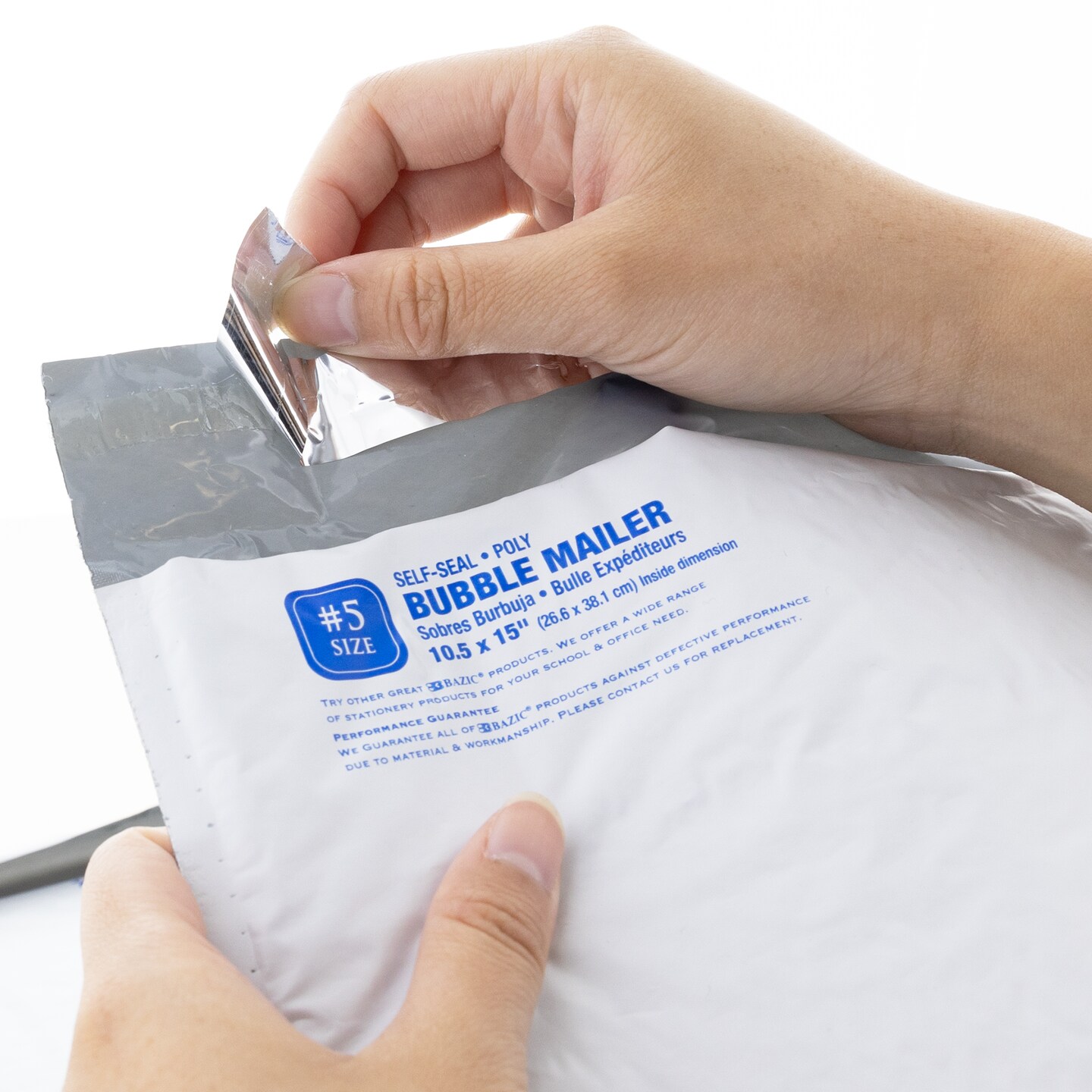 BAZIC Poly Bubble Mailer (#5)10.5&#x22; x 15&#x22; (2/Pack)