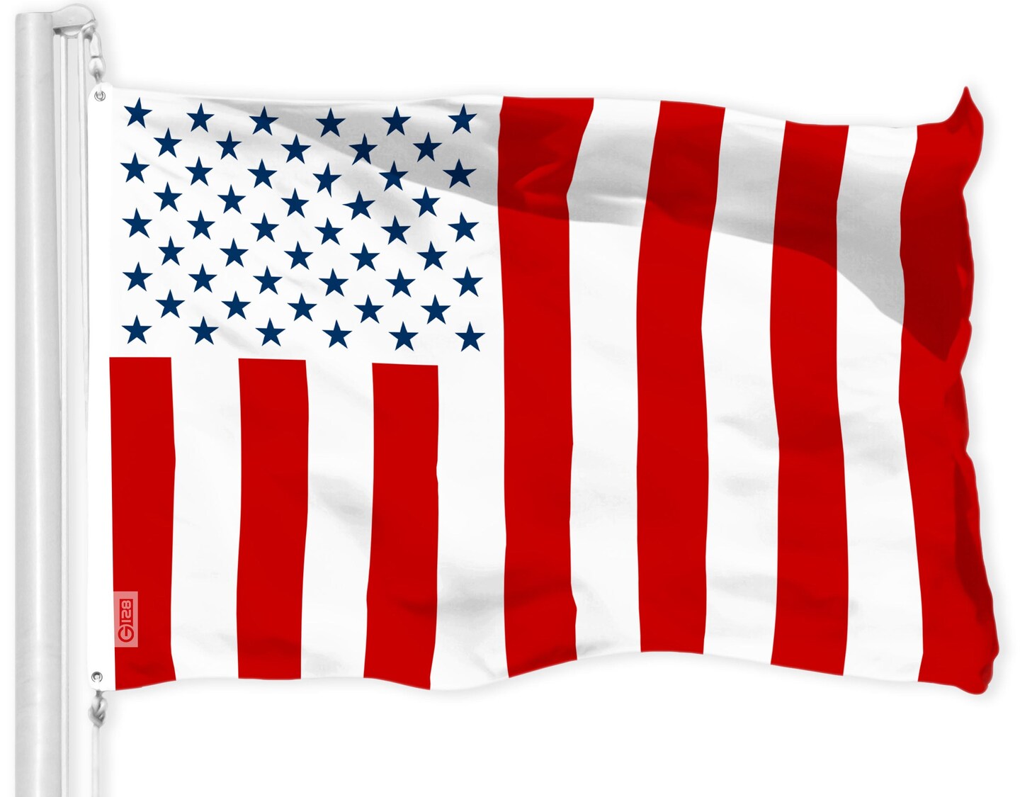 G128 Combo Pack: American USA Flag 3x5 Ft &#x26; Civil Peace USA Flag 3x5 Ft | Both LiteWeave Pro Series Printed 150D Polyester, Brass Grommets