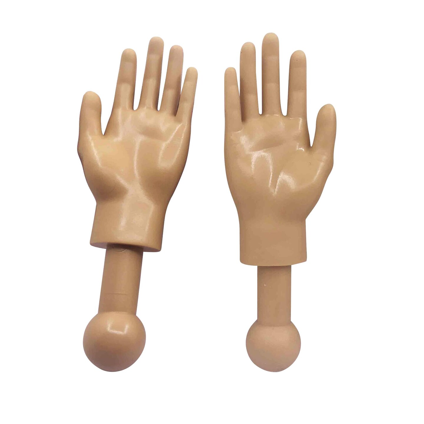 Tiny Hands 4.5-Inch Novelty Toys | Left and Right Hands, Tan
