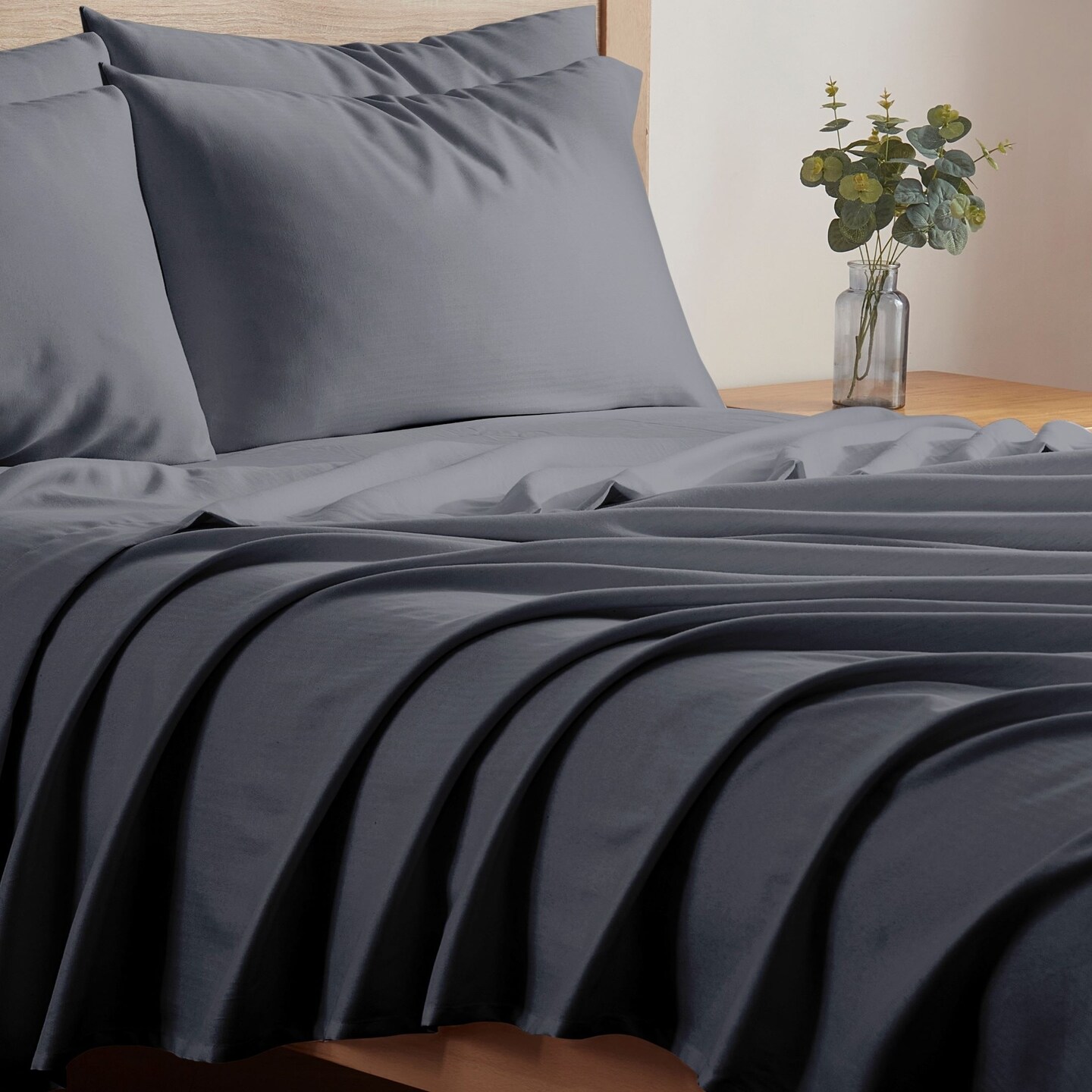 Kathy Ireland 2000 Thread Count Cotton 6 Piece Sheet Set Queen King Cali King
