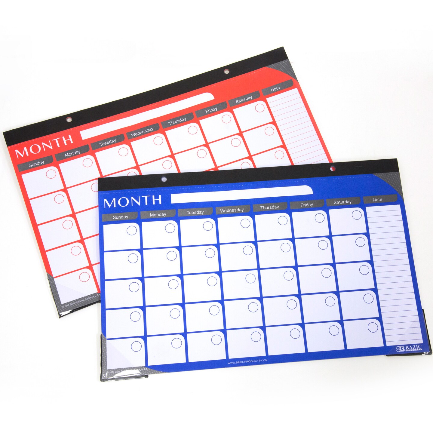 BAZIC 11&#x22; X 17&#x22; Undated 12-Month Desk Pad Calendar