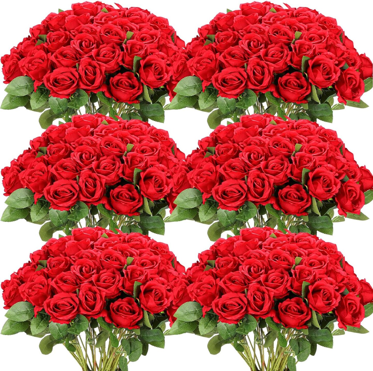50 Realistic Silk Roses: Perfect for Home, Weddings, and Parties