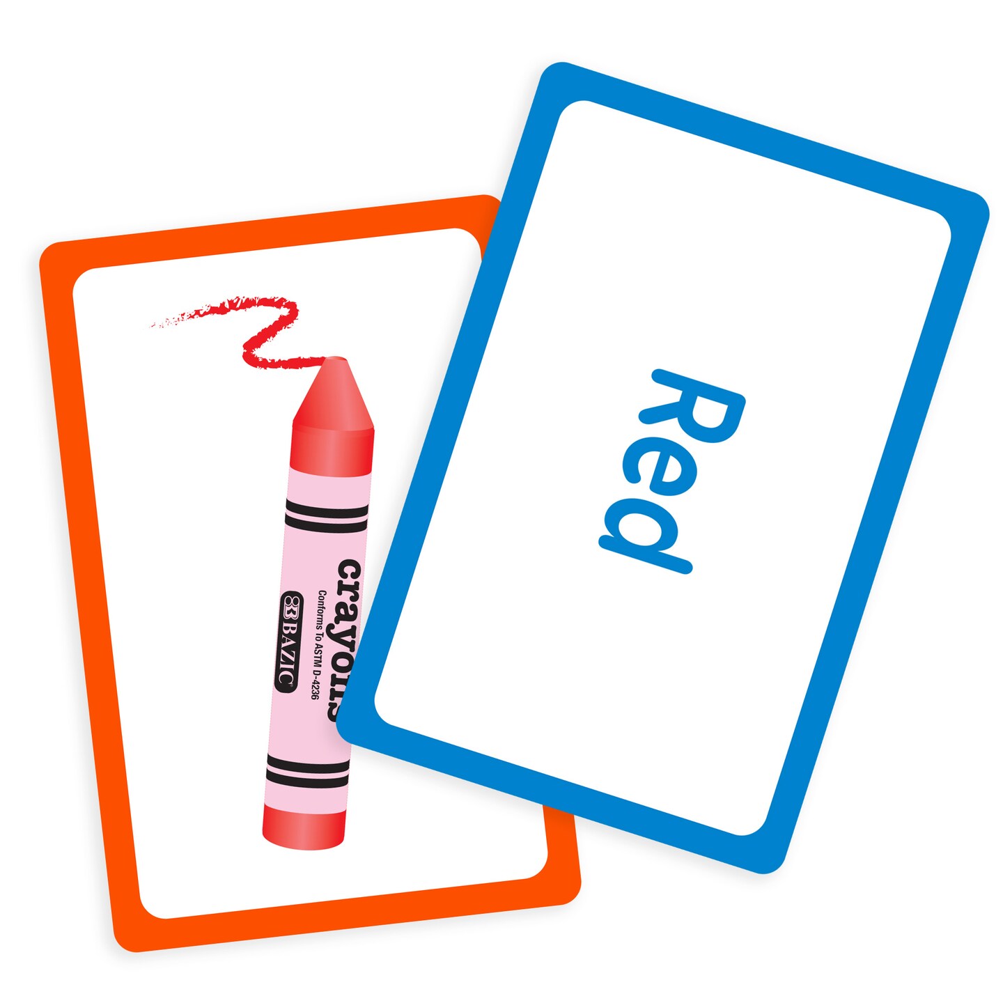 BAZIC Flash Cards Colors Preschool (36/Pack)