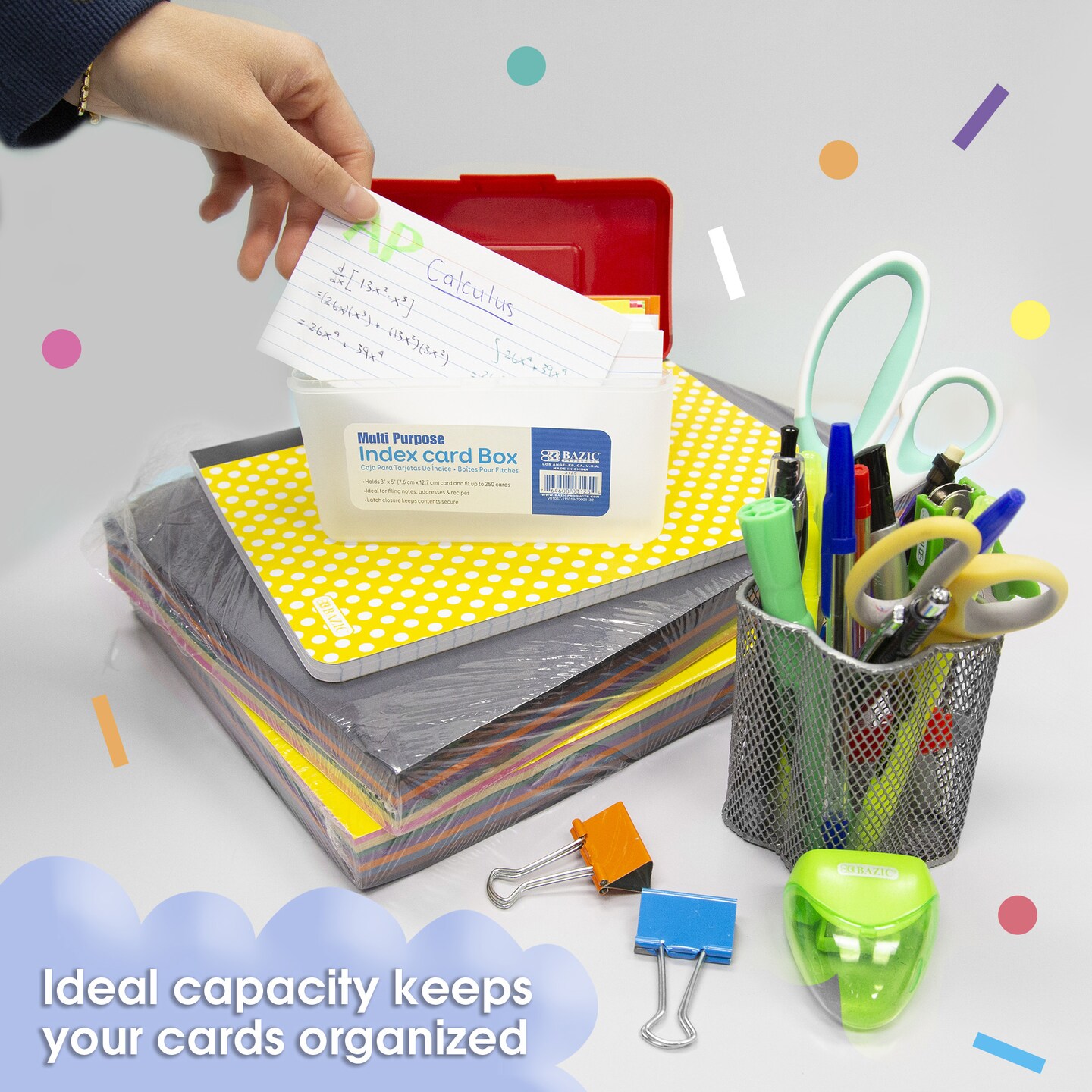 BAZIC Card File Box 3&#x22; X 5&#x22;