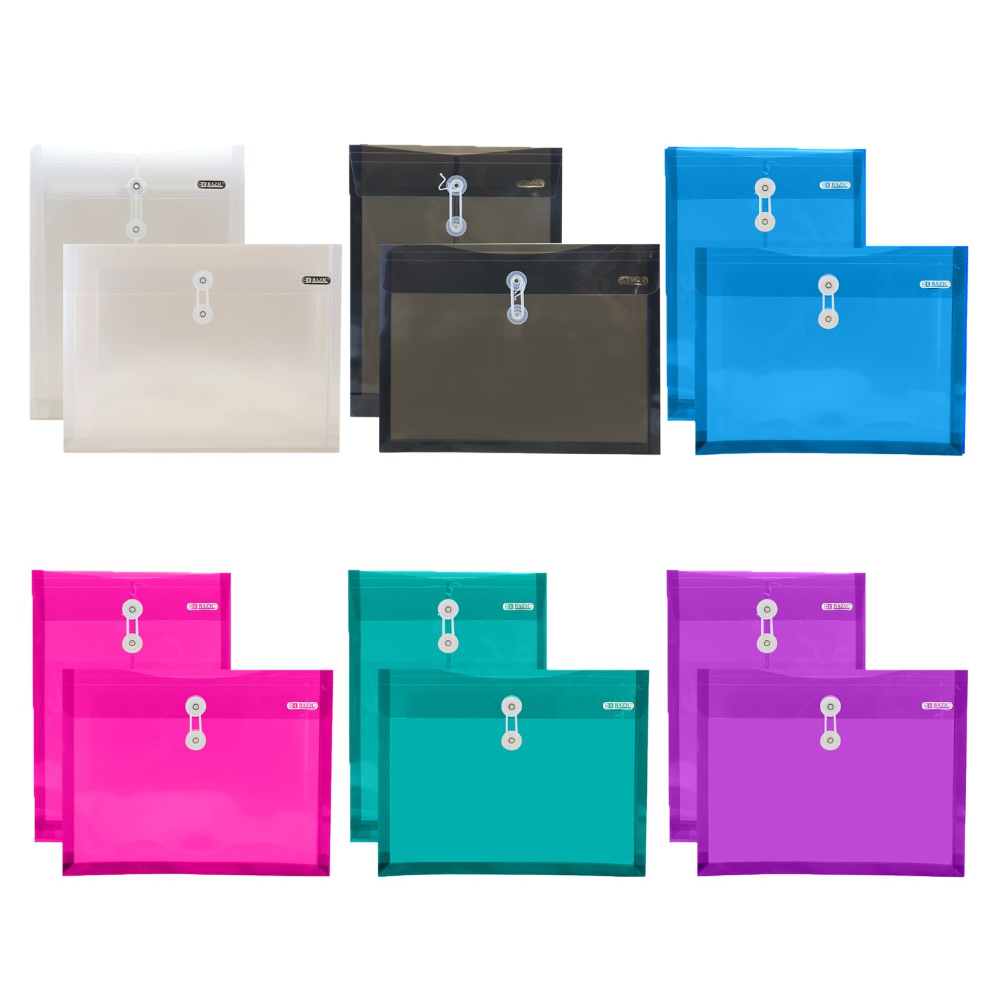 BAZIC String Envelope A4/Letter Size Top / Side Loading (2/Pack)