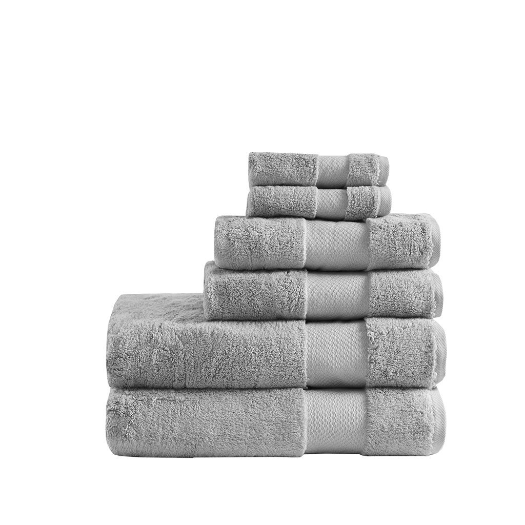 Gracie Mills Thalia 6-Piece 600Gsm Turkish Cotton Bath Towel Set Grace-9567