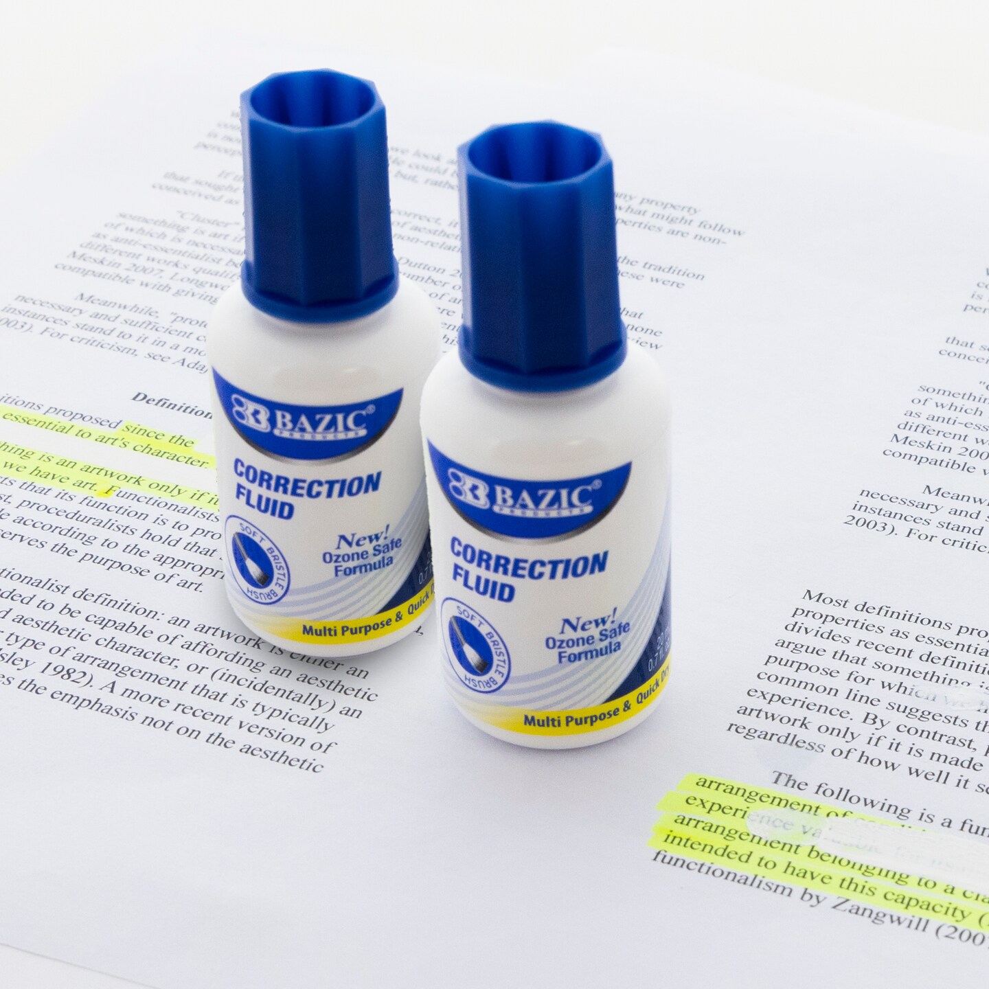 BAZIC 0.7 FL OZ (20 mL) Correction Fluid (2/Pack)