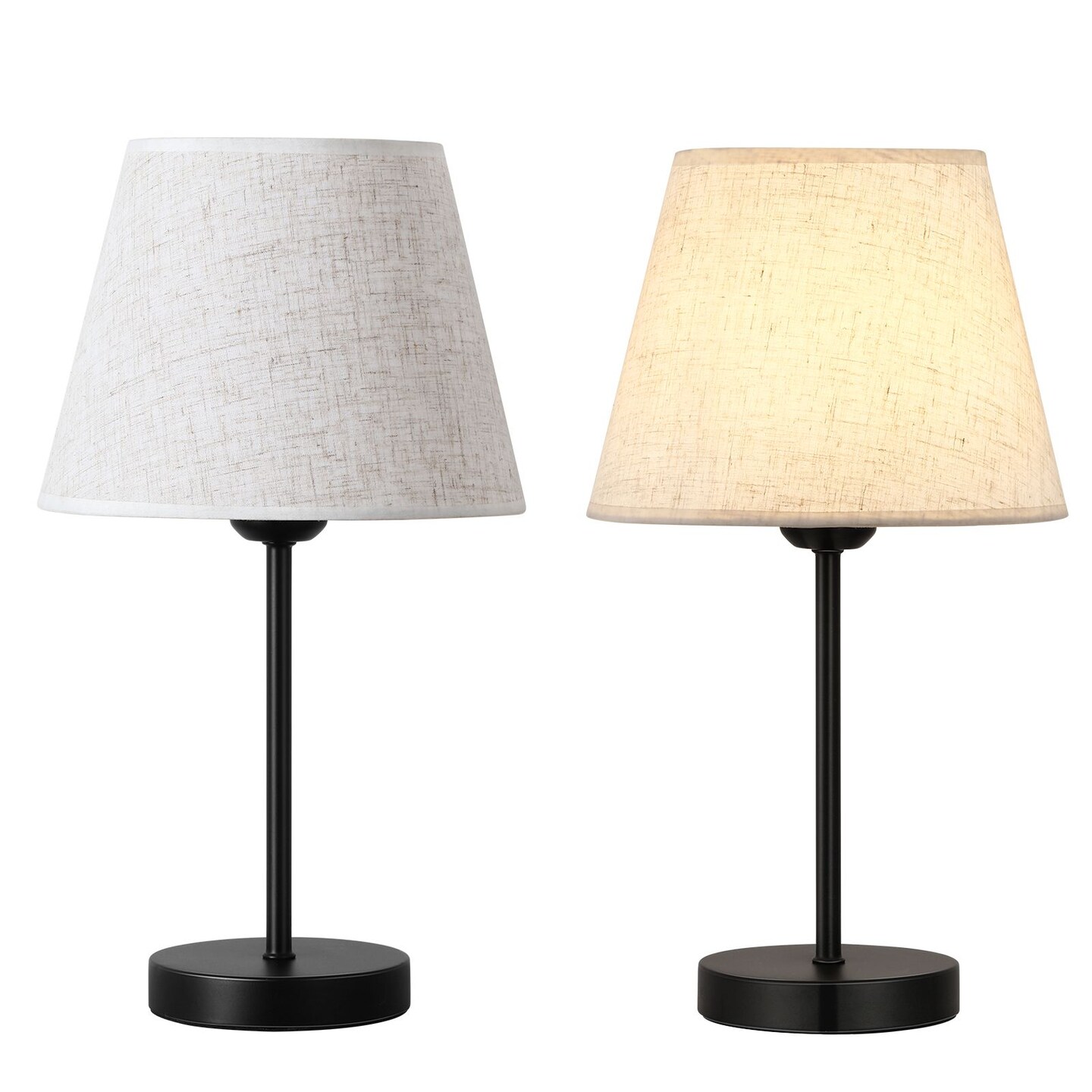 Modern Classic Nightstand Table Lamps Bedside Table Lamp Set of 2
