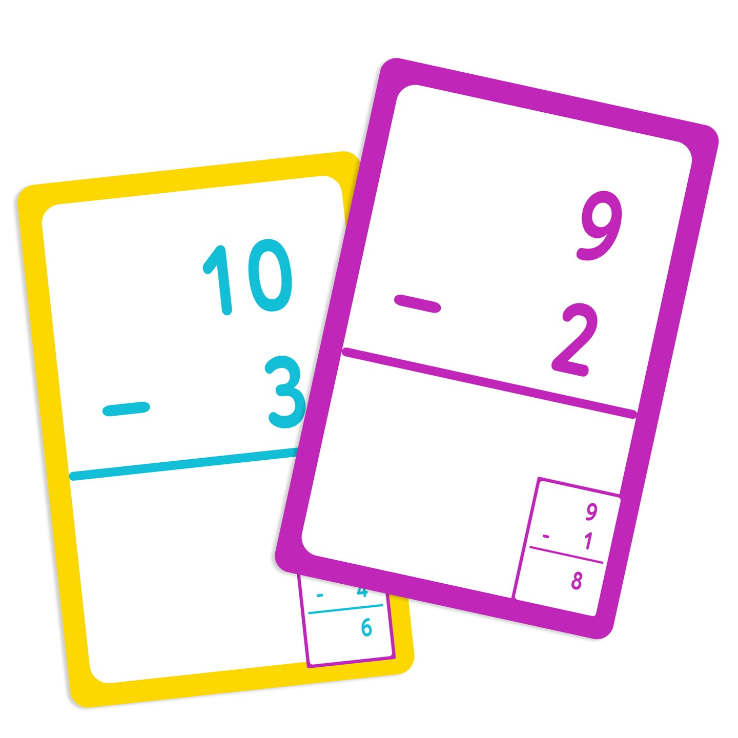 BAZIC Flash Cards Subtraction (36/Pack)