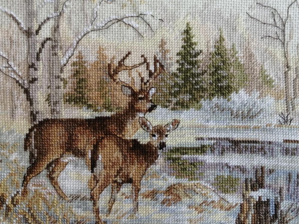 At the Forest Lake 3-28 Counted Cross-Stitch Kit