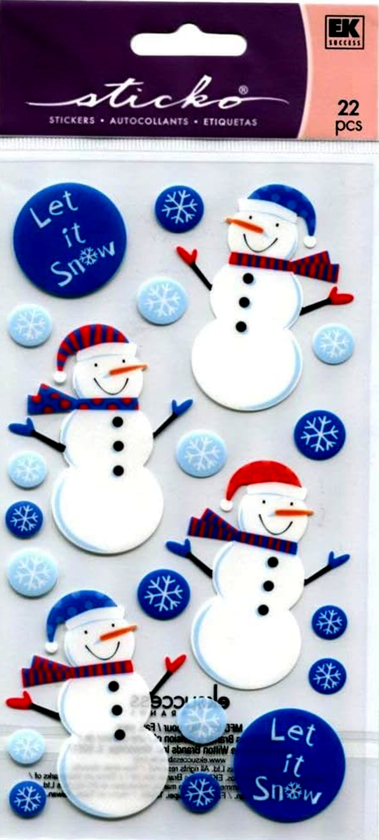 Sticko Snowmen Stickers
