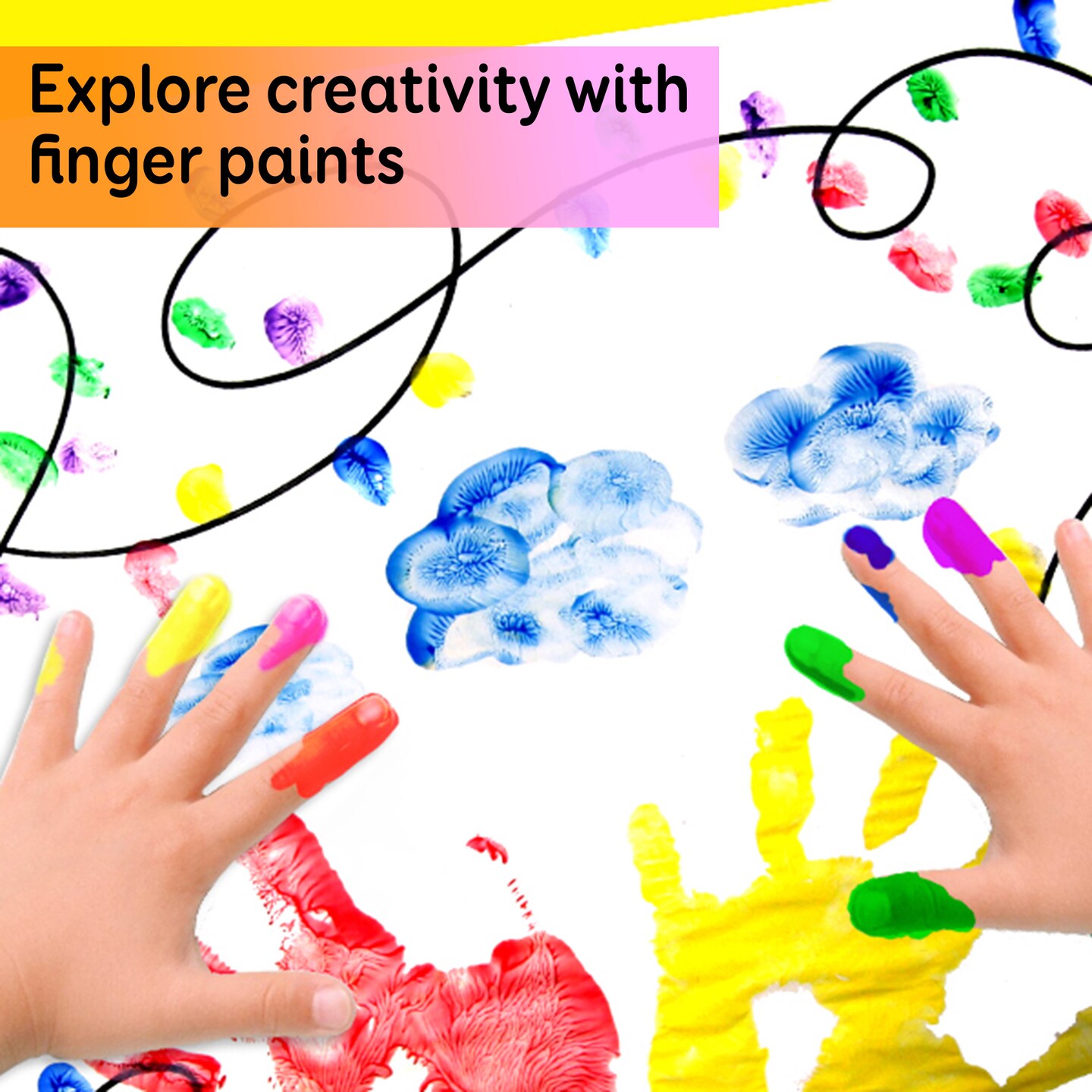 BAZIC Finger Paint Paper Pad, 16&#x22;X 12&#x22;(20 Ct.)