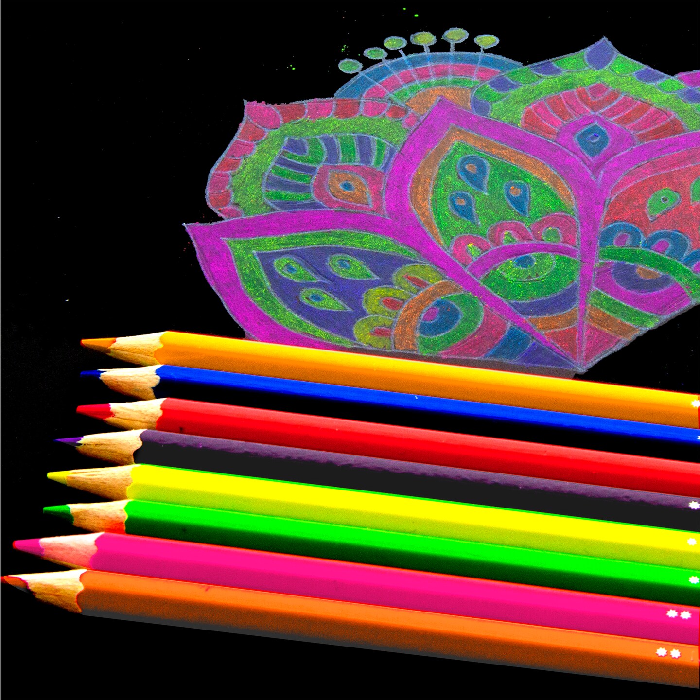 BAZIC Color Pencil Neon (8/Pack)