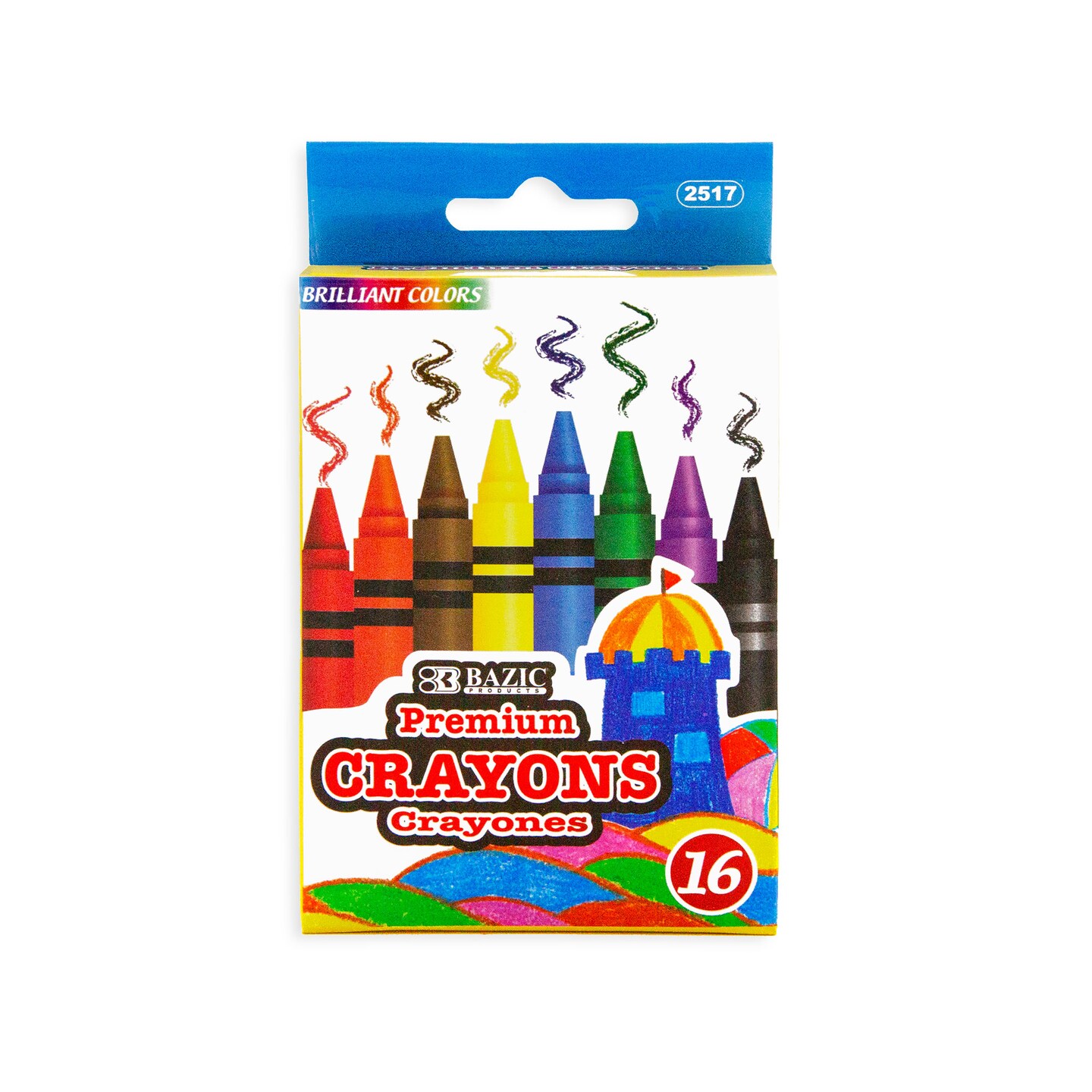 BAZIC Premium Crayons 16 Color