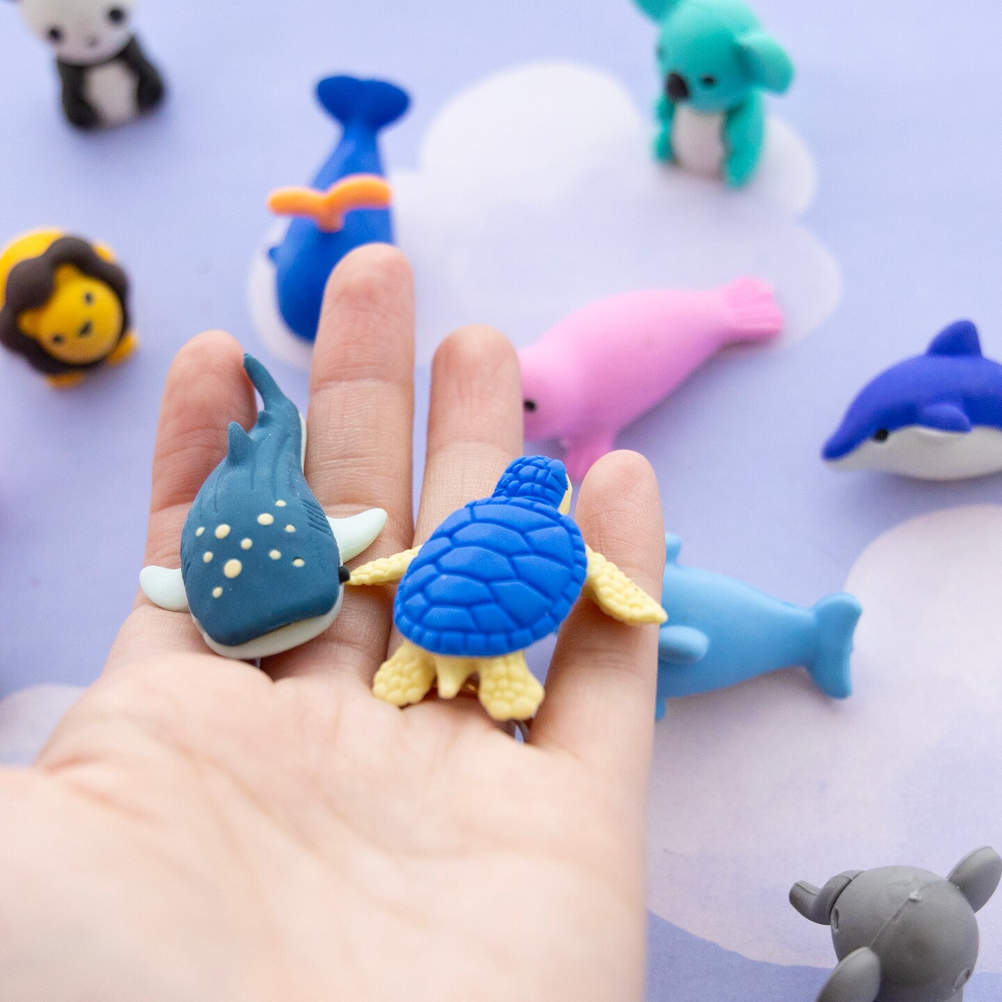 BAZIC Wildlife Adventures 3D Eraser Sets