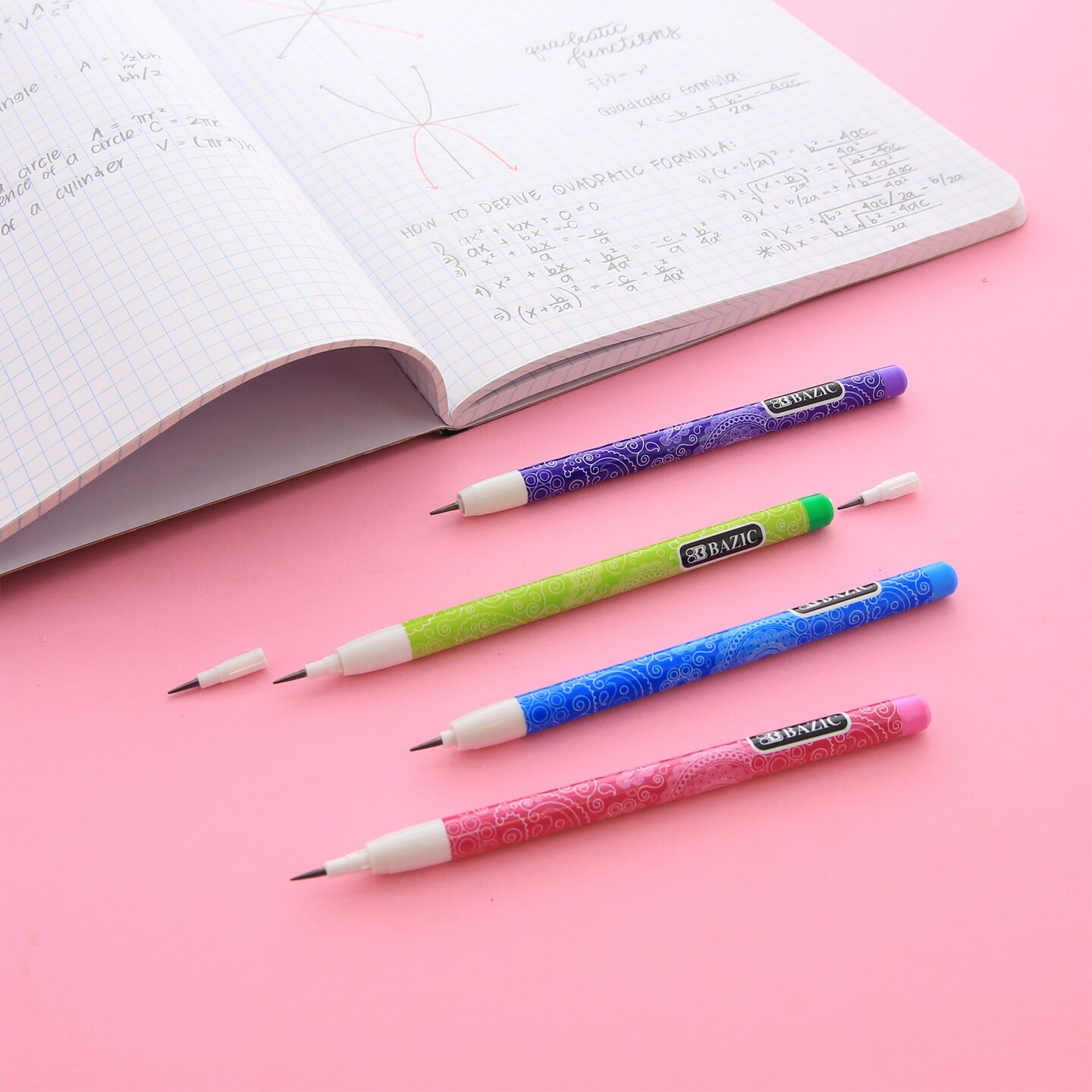 BAZIC Multi-Point Pencil Paisley (8/Pack)