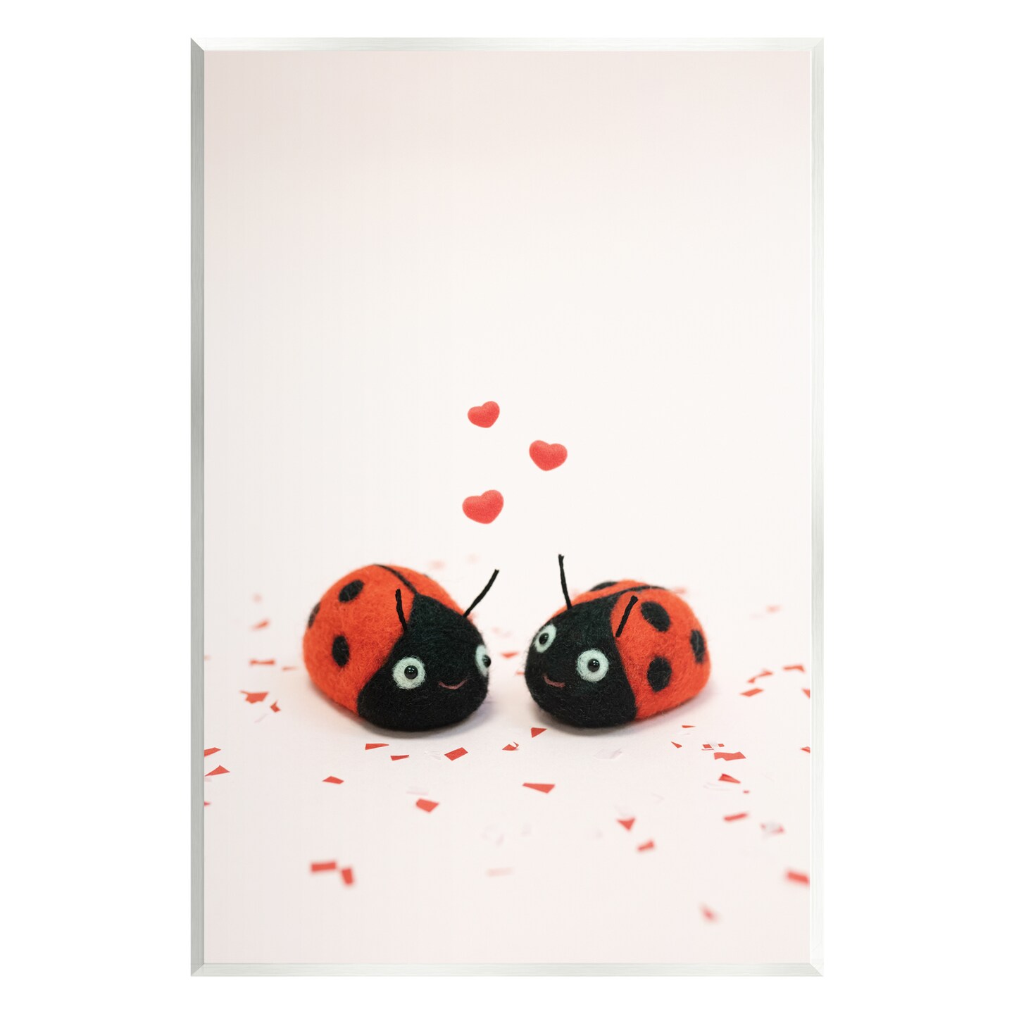 Stupell Industries Ladybugs Valentine's Hearts Wall Plaque Art