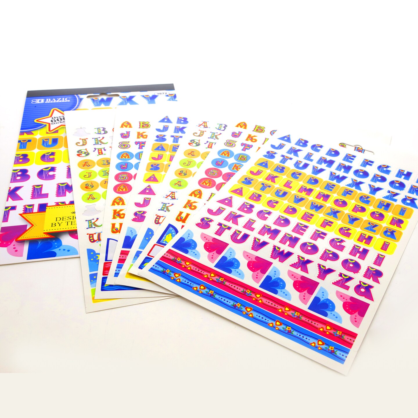 BAZIC Alphabet Sticker Book