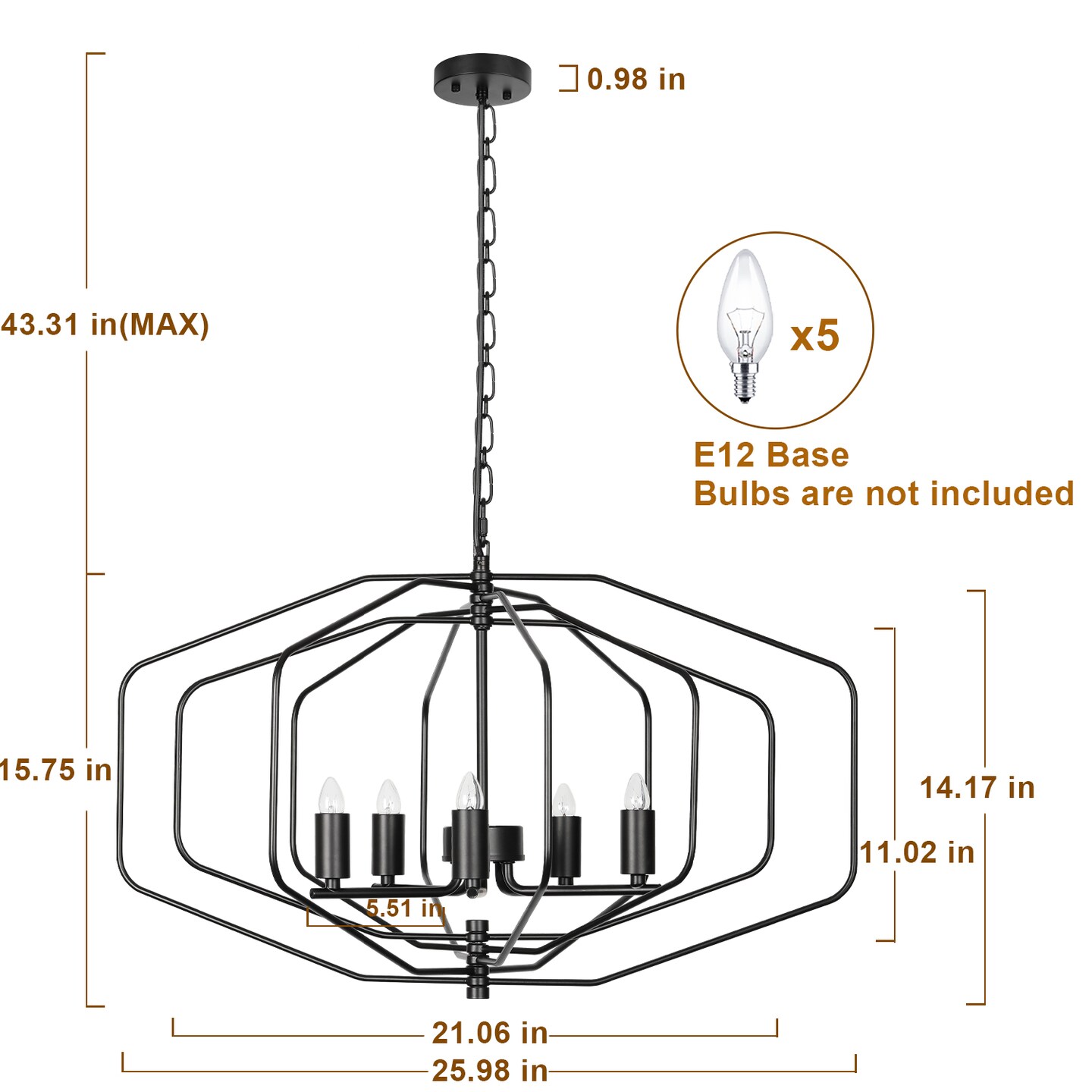 Industrial Vintage Pendant Lighting Hanging Ceiling Light for Bedroom