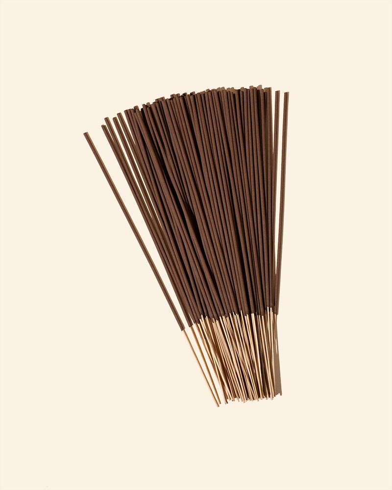 11 Inch Natural Joss Powder & Bamboo Incense Sticks, Unscented