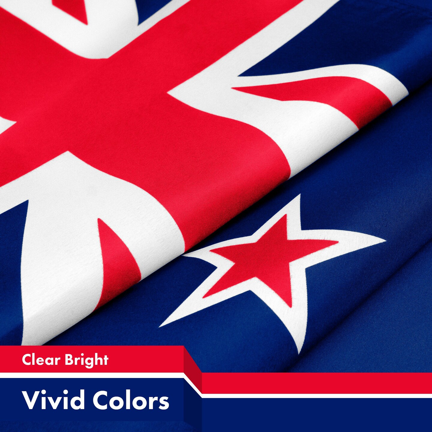 New Zealand Kiwi Flag 3x5 Ft 2-Pack 150D Printed Polyester By G128