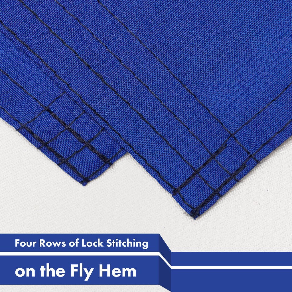 G128 Combo Pack: American USA Flag 3x5 Ft & El Salvador Flag 3x5 Ft, Both Printed 150D Polyester, Indoor/Outdoor, Brass Grommets