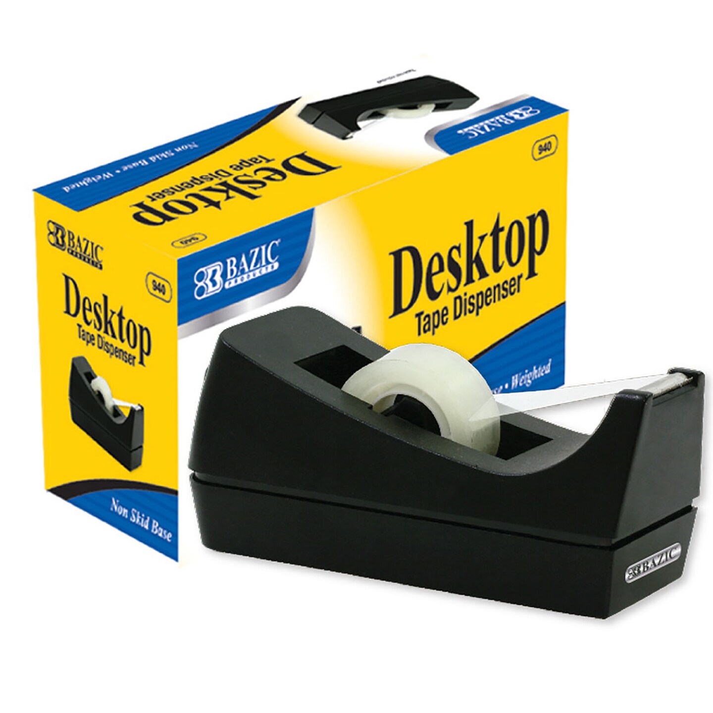 BAZIC 1&#x22; Core Desktop Tape Dispenser