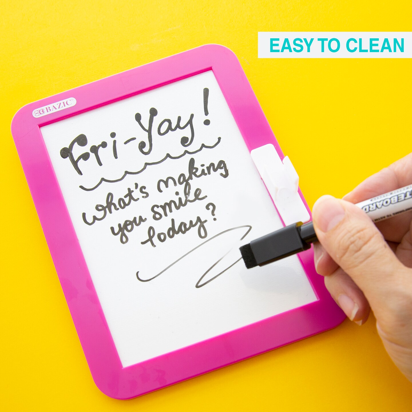 BAZIC Magnetic Locker Dry Erase Board 5&#x22; X 7&#x22; w/ Marker