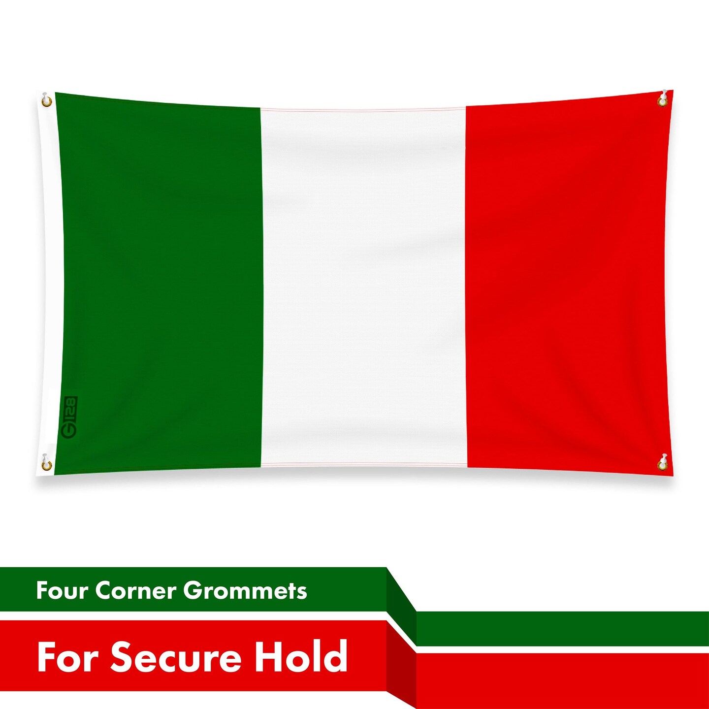 G128 3 Pack: Italy Italian Flag | 3x5 Ft | LiteWeave Pro Series Printed 150D Polyester, 4 Corner Brass Grommets | Country Flag, Vibrant Colors, Perfect For Balcony, More Durable Than 100D 75D Poly