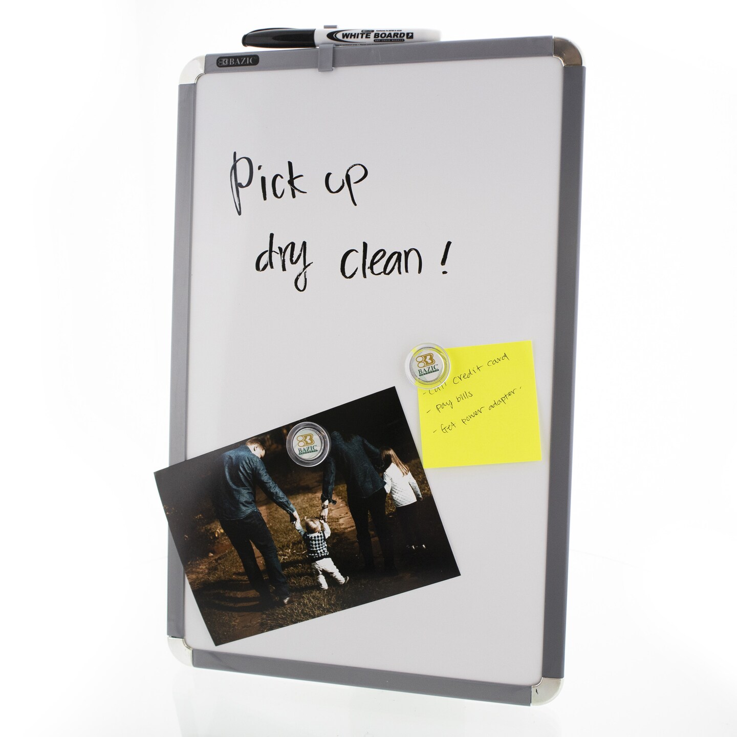 BAZIC CLASSIQUE Magnetic Dry Erase Board 11" X 17" w/ Marker & Magnets