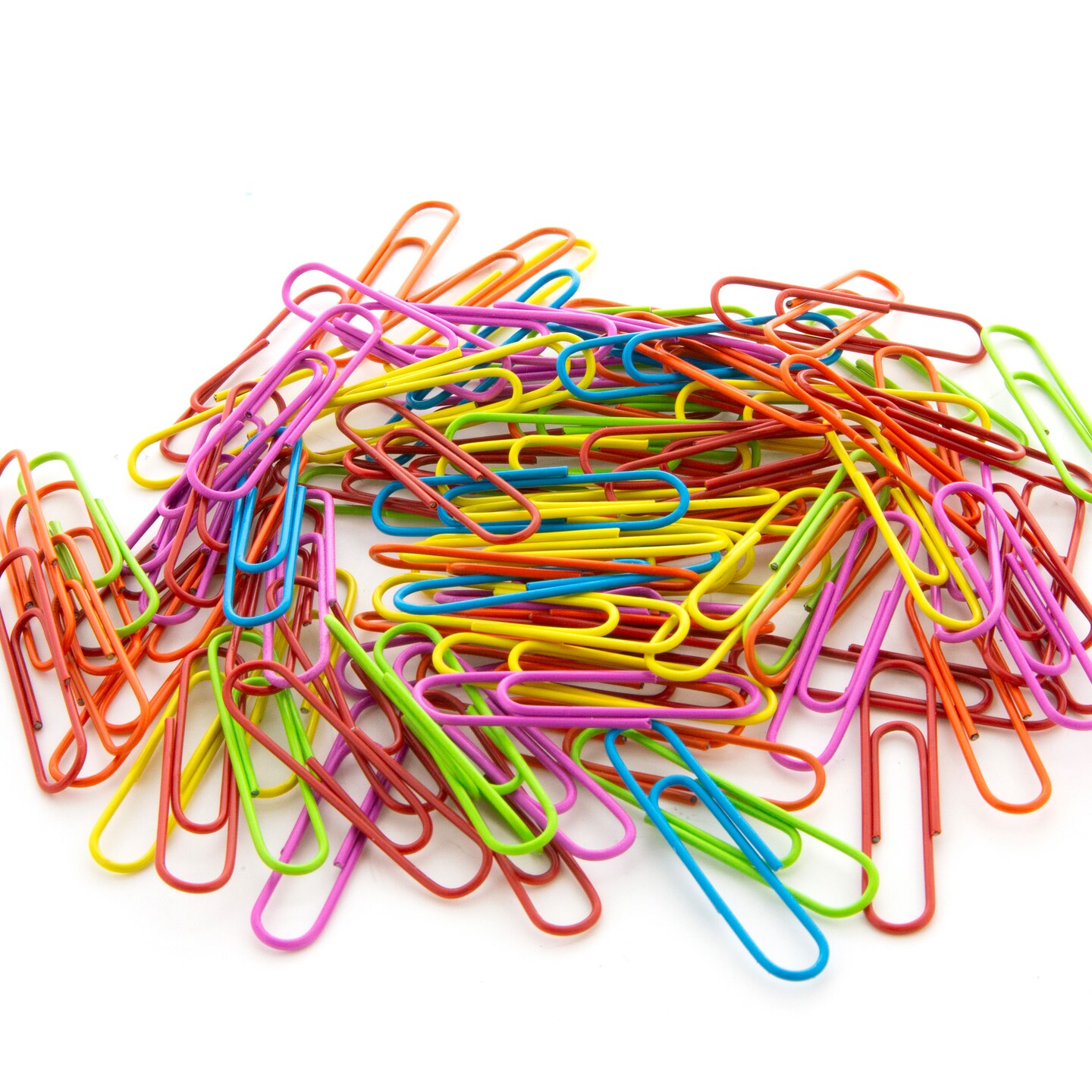 BAZIC Paper Clip (50mm) Jumbo Color (100/Pack)