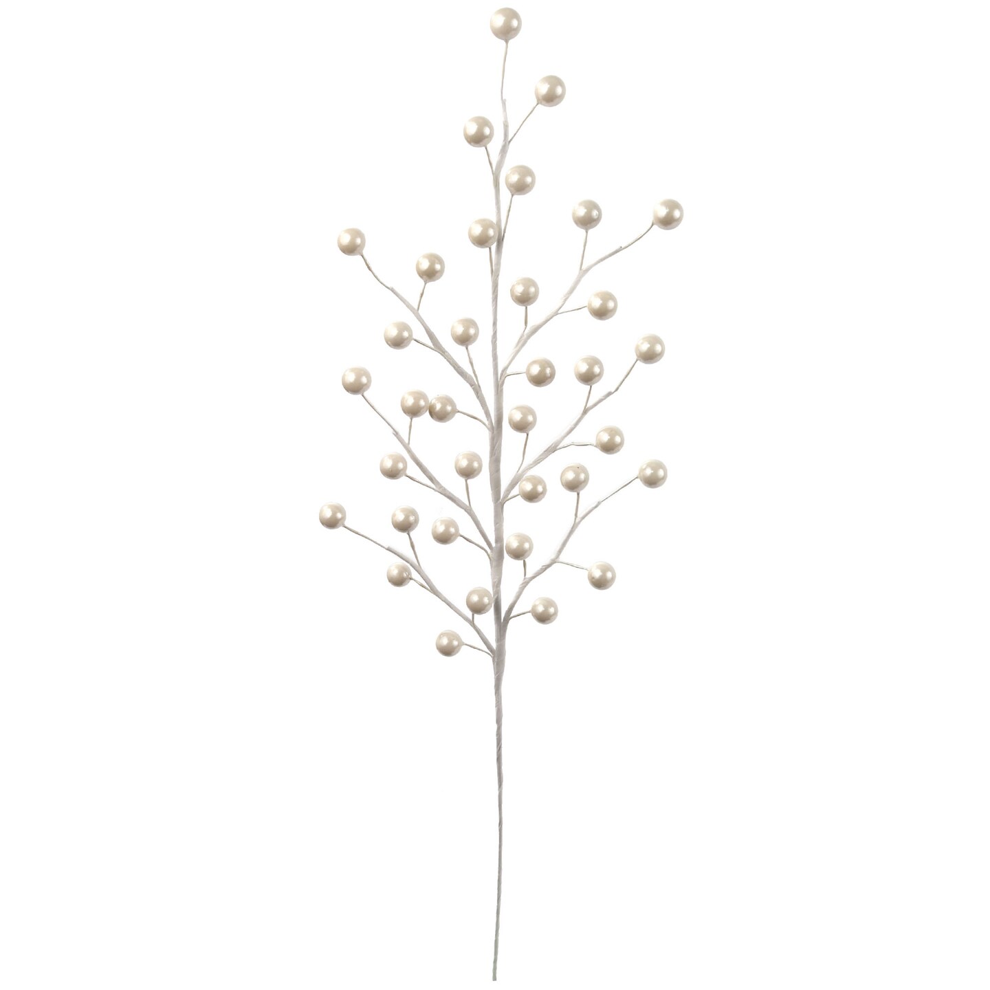 24-Pack: Pearl White Holly Berry Stem Picks with 35 Berries by Floral Home&#xAE;