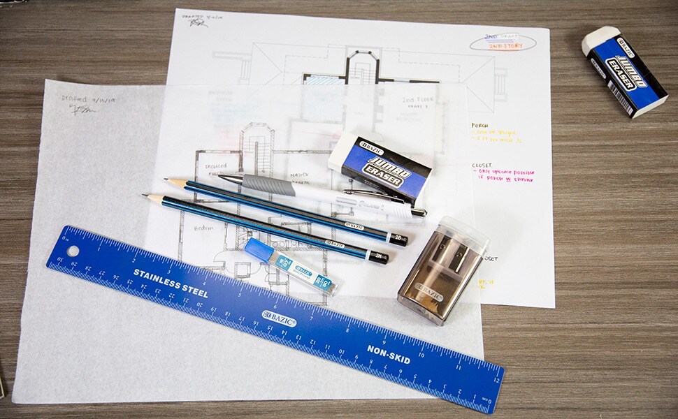 BAZIC 0.7 mm Polaris Mechanical Pencil w/ Ceramics High-Quality Lead