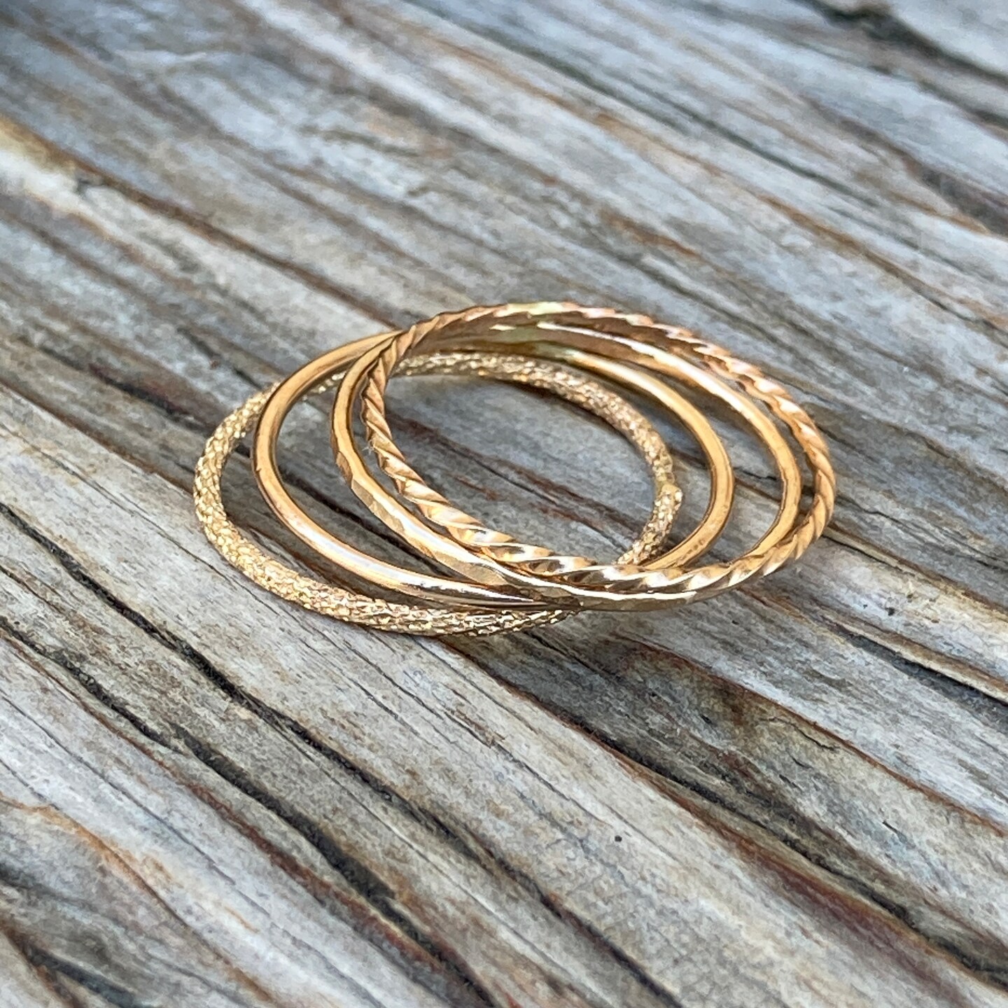 Dainty Gold Filled Stack Ring 321657924937465856