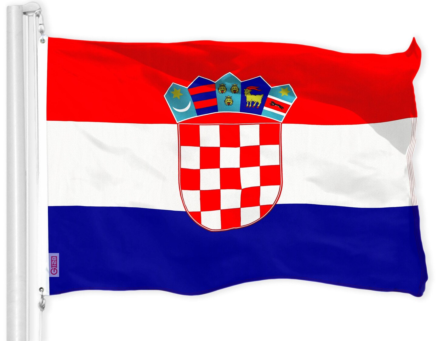 Croatia (Croatian) Flag 150D Printed Polyester 3x5 Ft