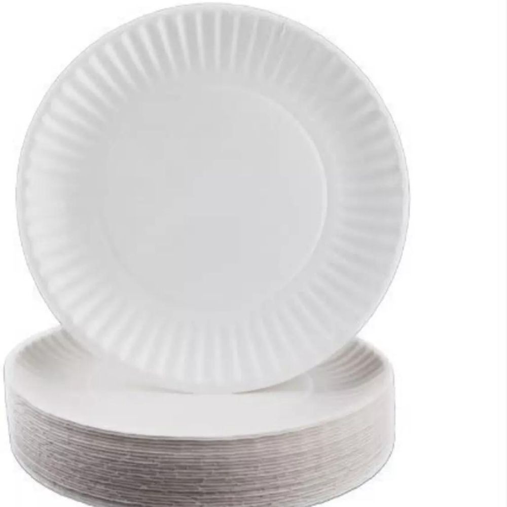 100 Pack 9-Inch Disposable Paper Plates: Everyday Party Essentials