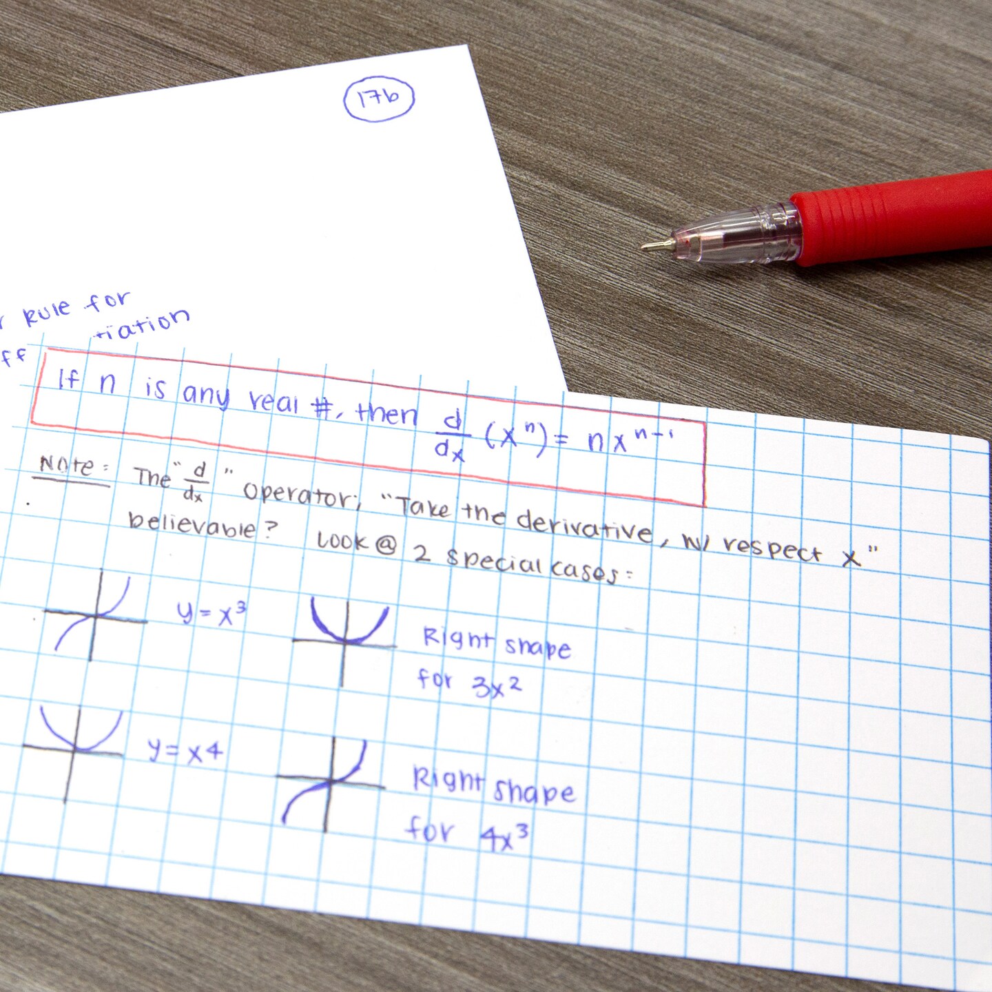 BAZIC Quad Ruled 4-1&#x22; White Index Card 3&#x22; X 5&#x22; 100 Ct.