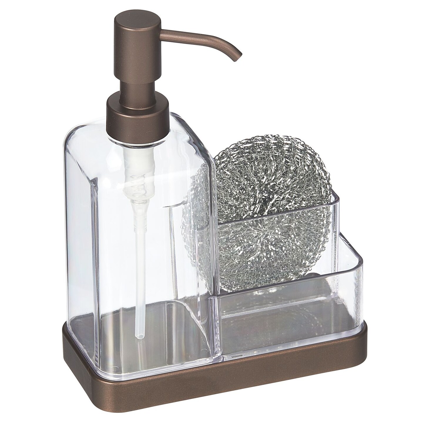 mDesign Plastic Kitchen Sink Countertop Hand Soap Dispenser