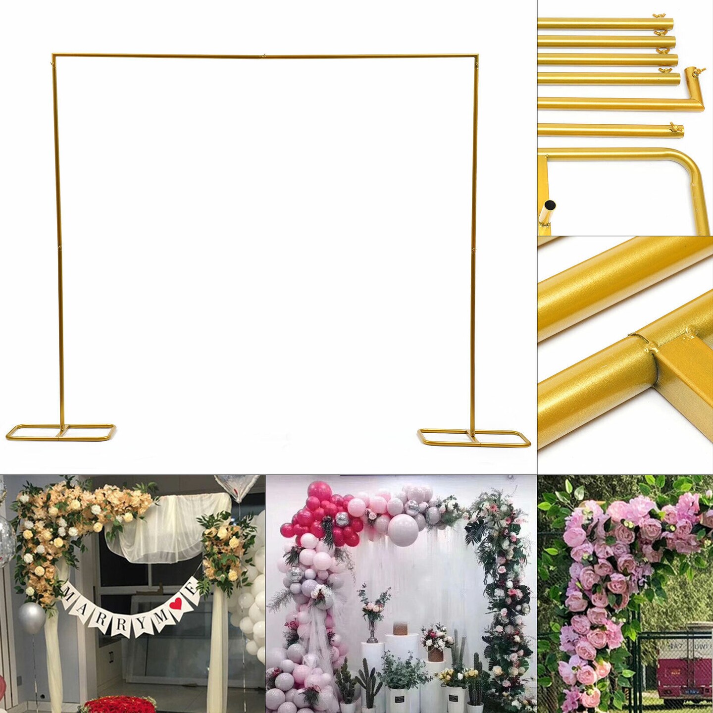 Kitcheniva Lightweight Metal Frame Flower Rack Stand Backdrop Michaels