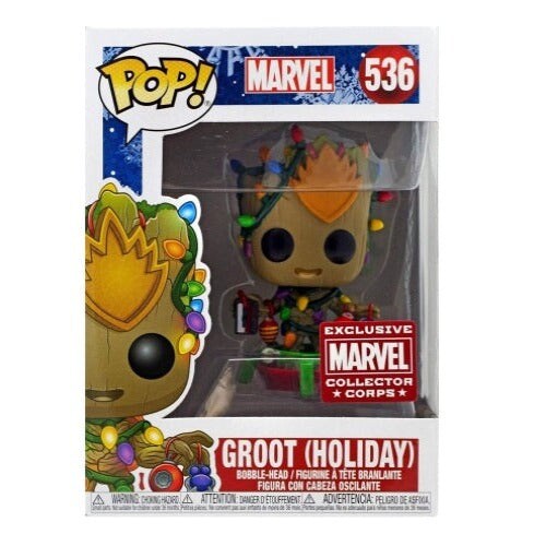 Groot Holiday Funko Pop Marvel Collector Corps Limited Edition Art Toy