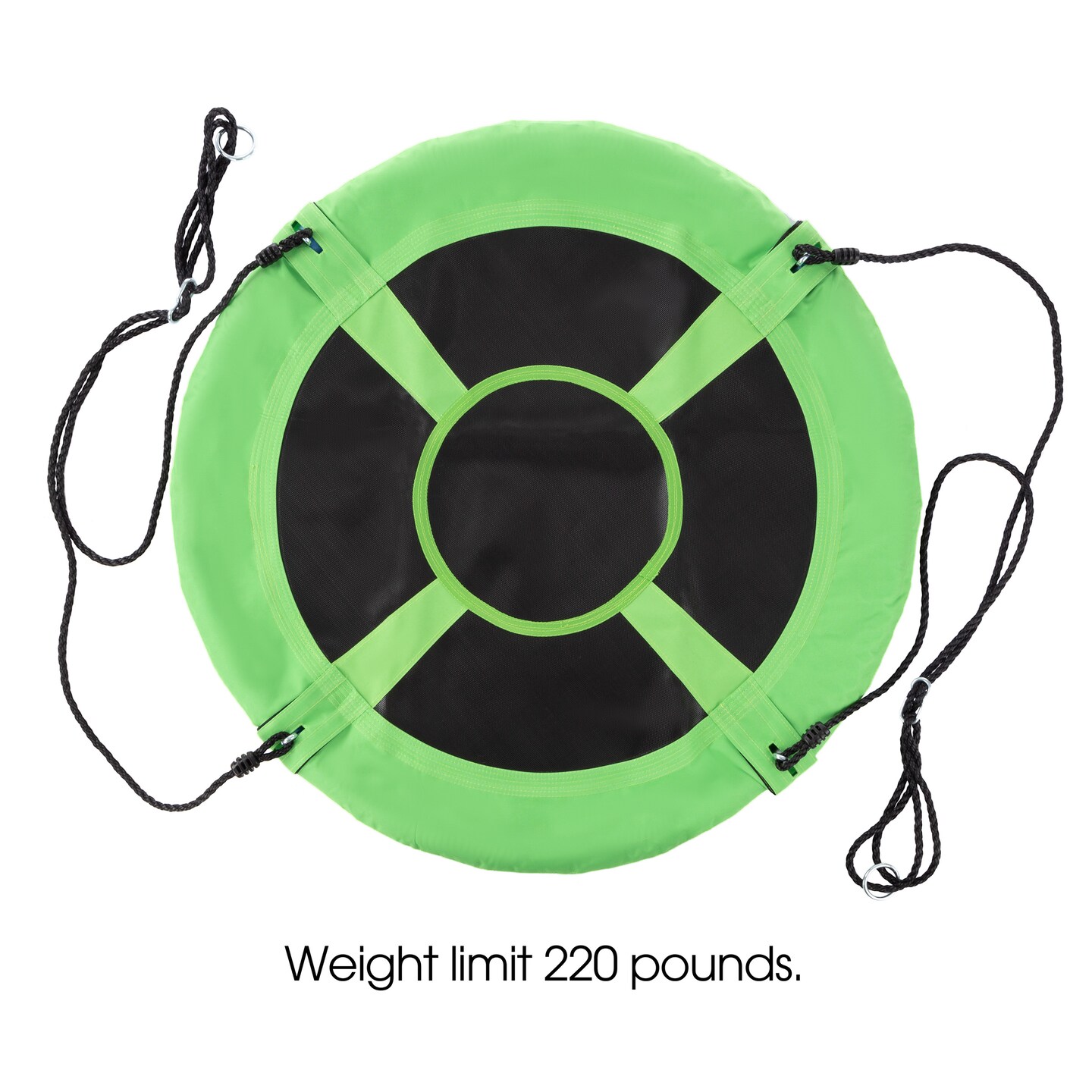 Saucer Swing 40 Inch Green And Black Hanging Tree Swing Set Outdoor Playground