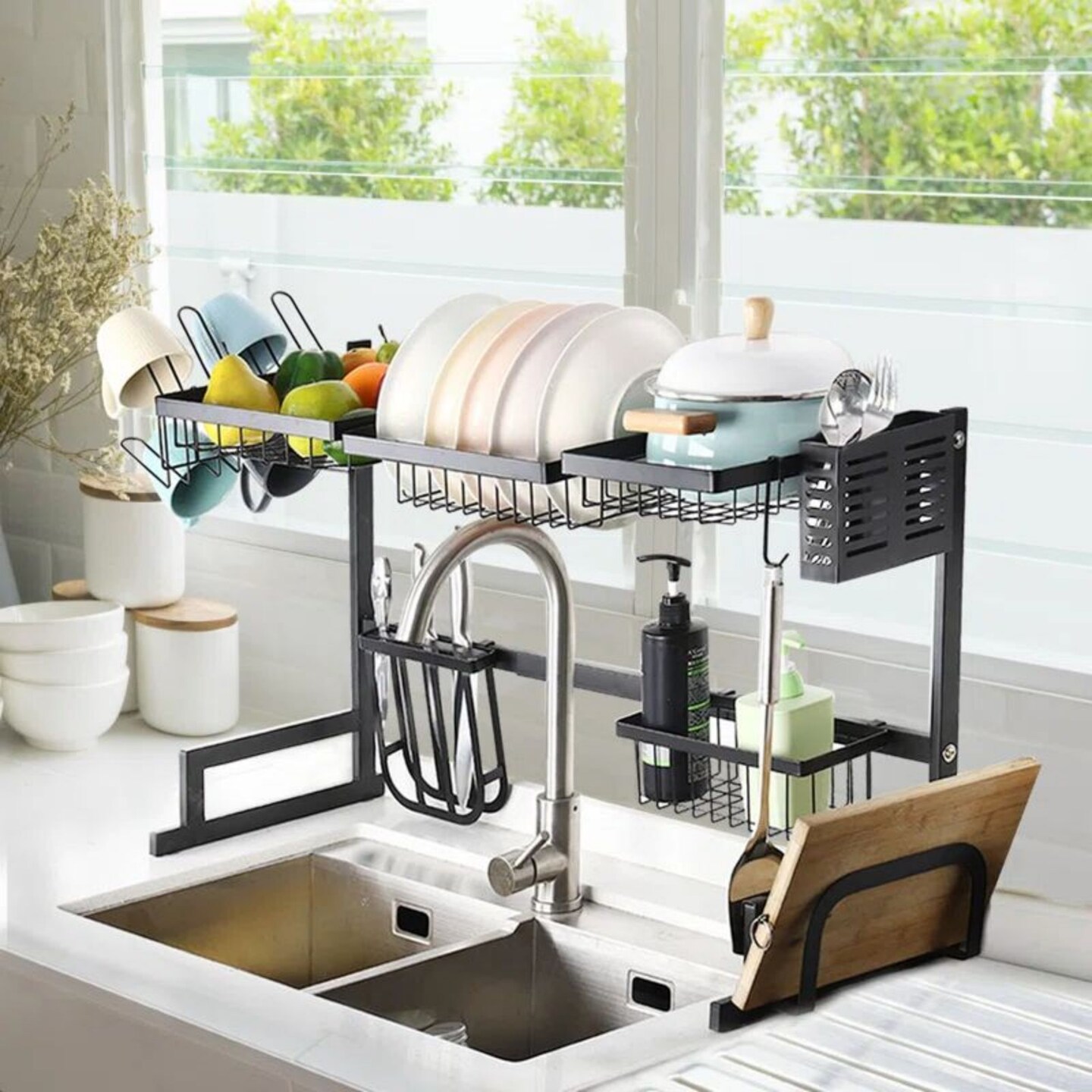 Adjustable Stainless Steel Dish Rack