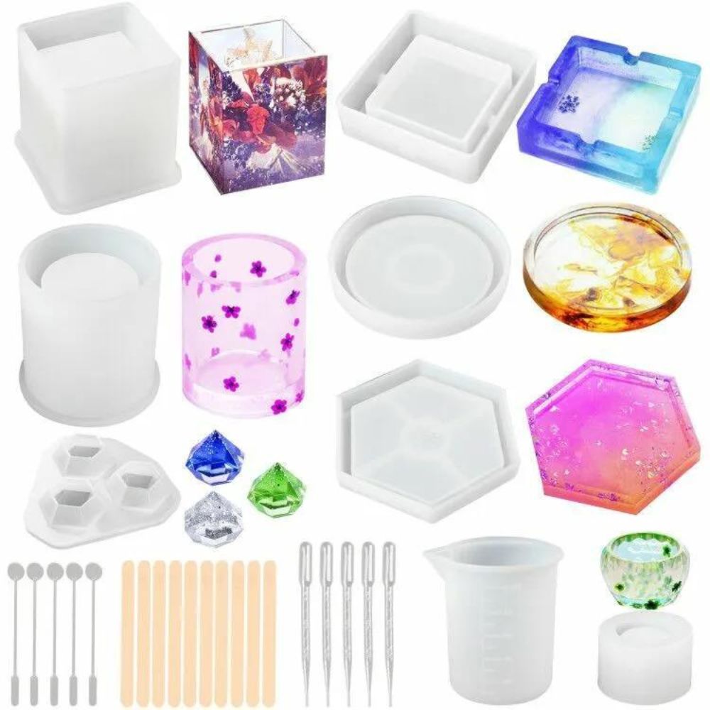 Silicone Resin Molds Multi-Use Casting Art Kit