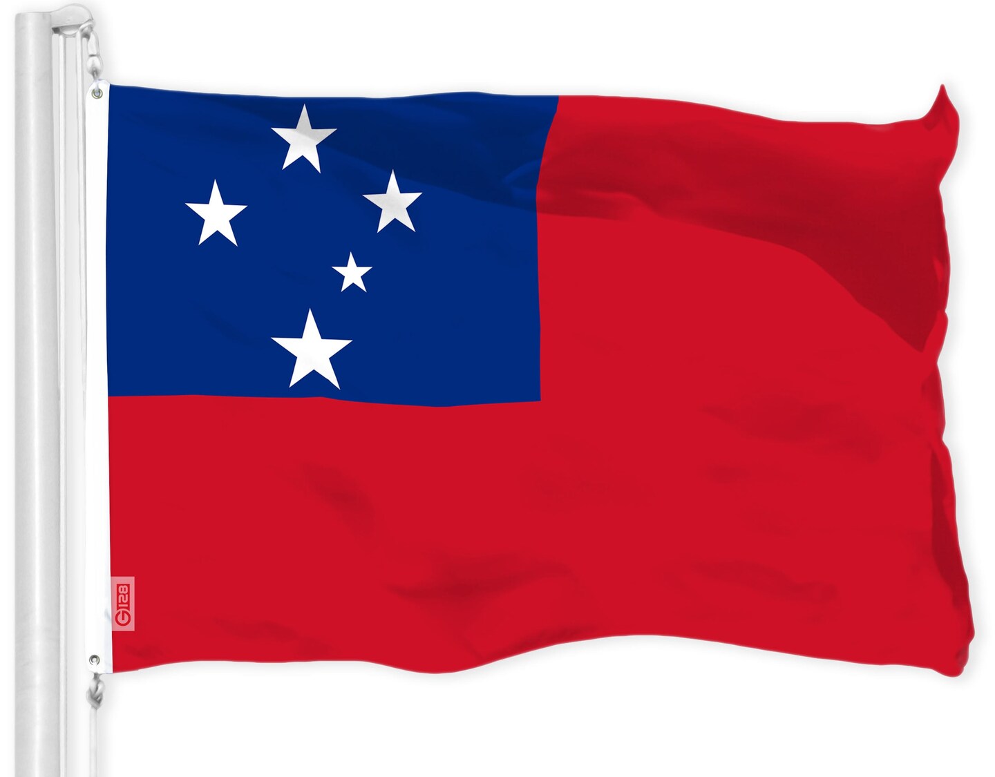 G128 Samoa Samoan Flag | 3x5 Ft | LiteWeave Pro Series Printed 150D Polyester | Country Flag, Indoor/Outdoor, Vibrant Colors, Brass Grommets