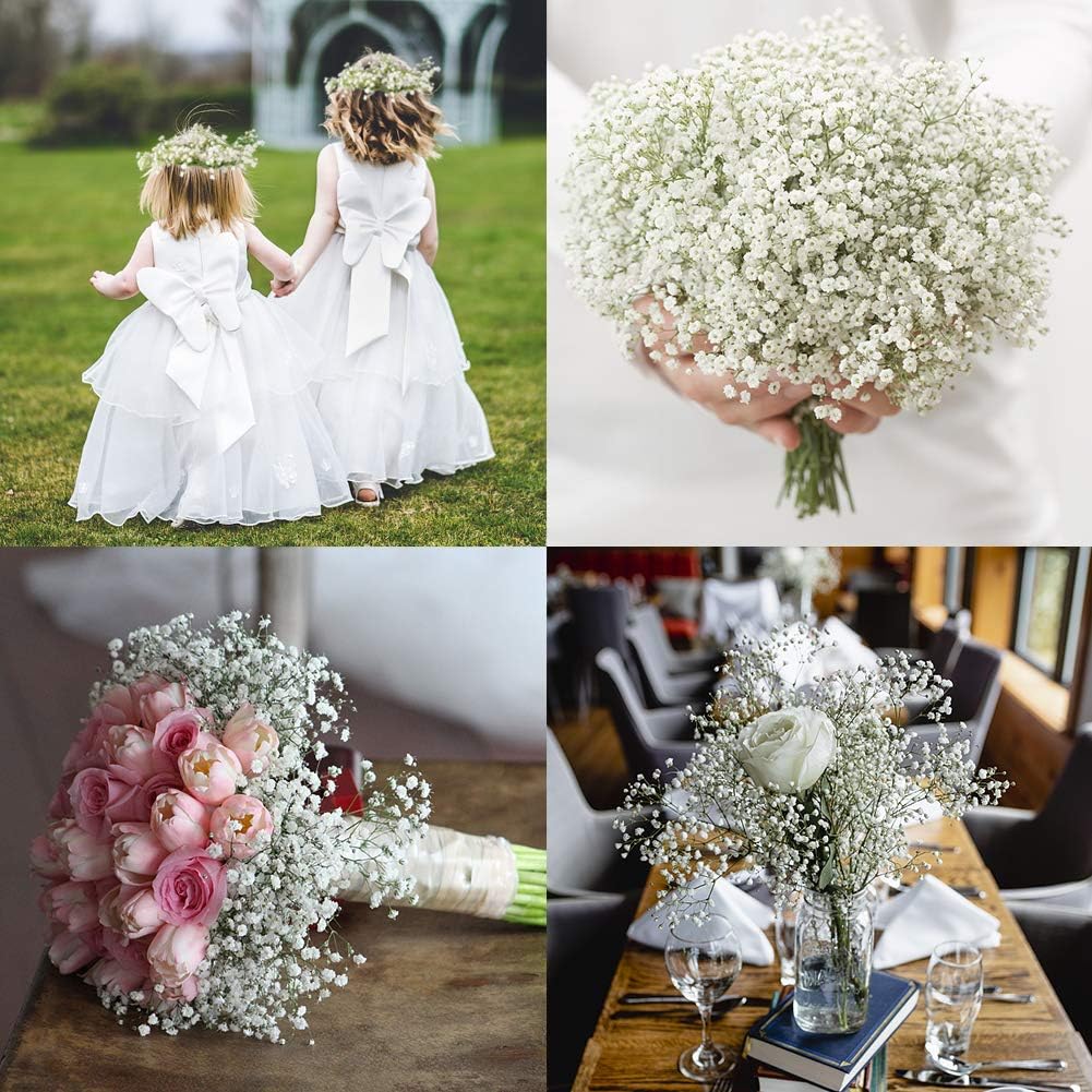 Artificial Baby&#x27;s Breath Flowers Bouquet 15 Pieces