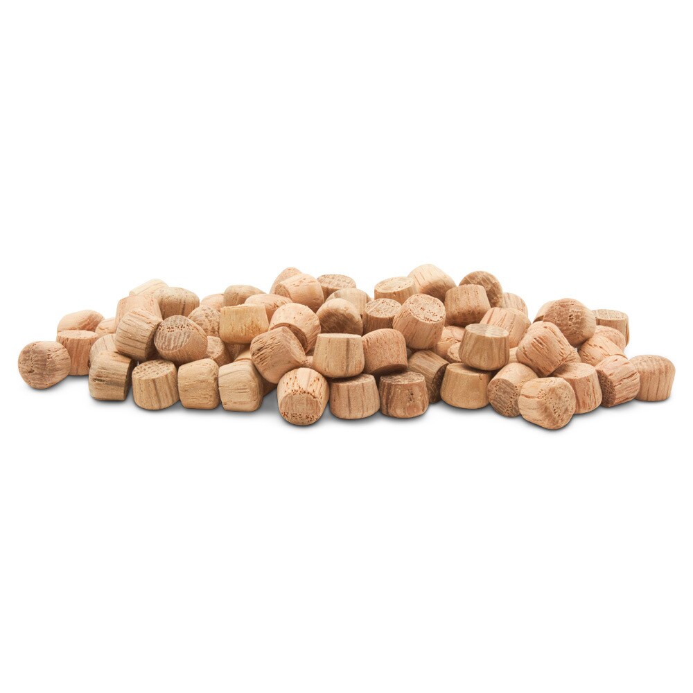Oak Wood Screw Hole Plugs, Multiple Sizes, Domed Top Roundhead Plugs | Woodpeckers