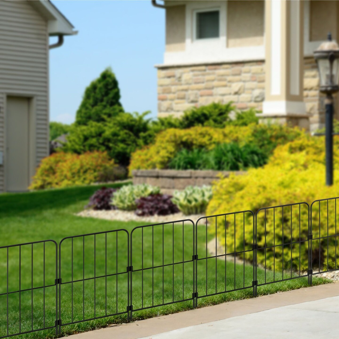Square-shaped Decorative Garden Fence Outdoor