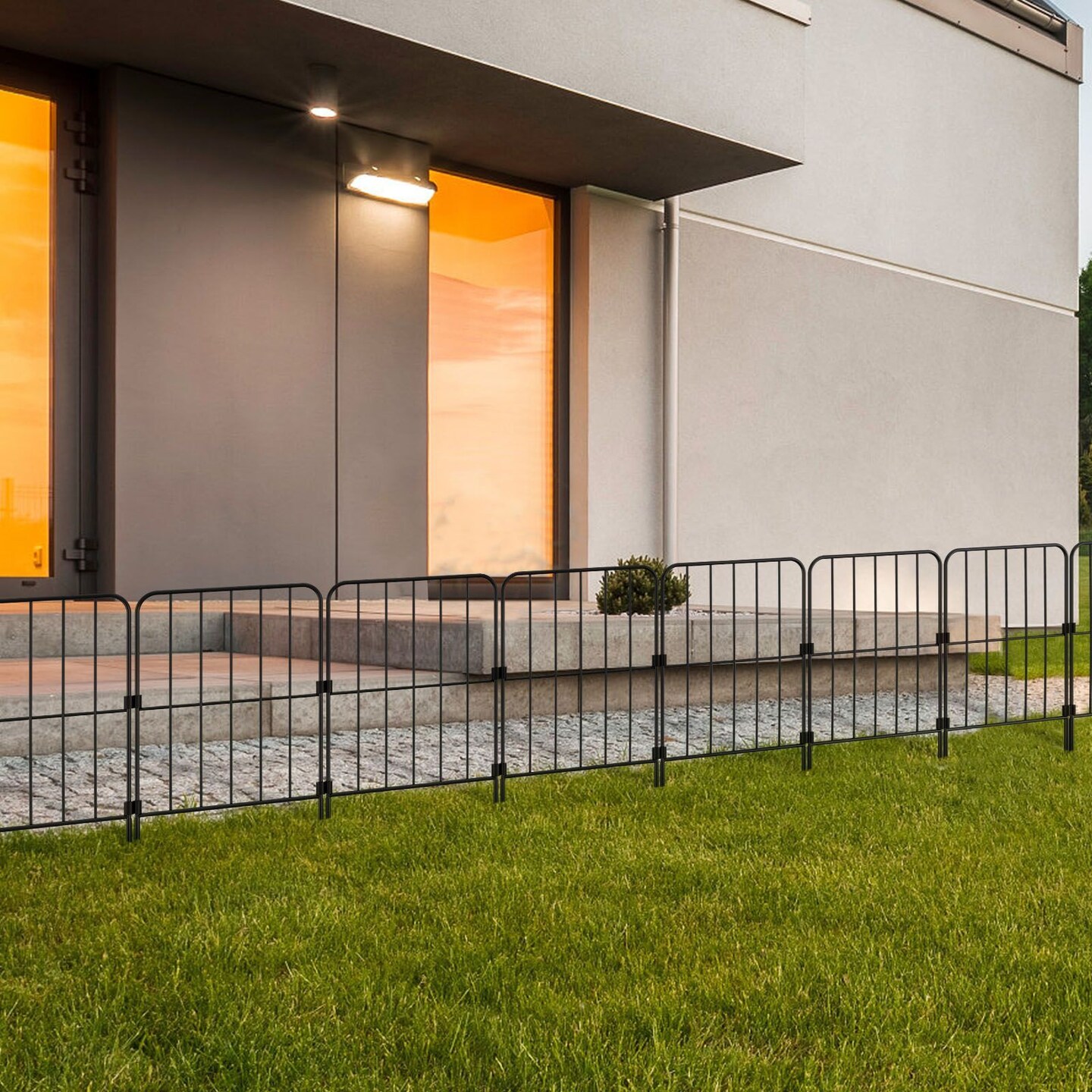 Square-shaped Decorative Garden Fence Outdoor