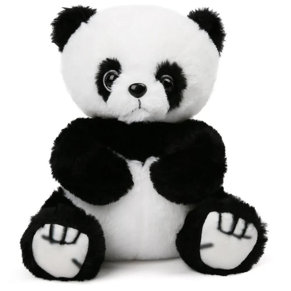 Black and white panda teddy on sale