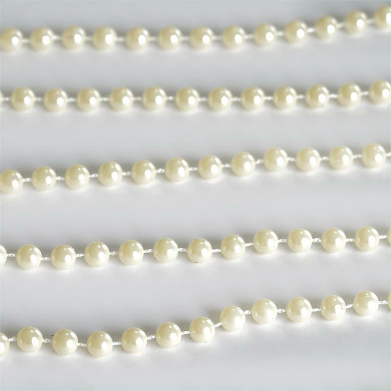 6 mm IVORY PEARLS 12 yards String BEADS Wedding Party Crafts